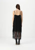 Selected Femme Edith strap midi dress black